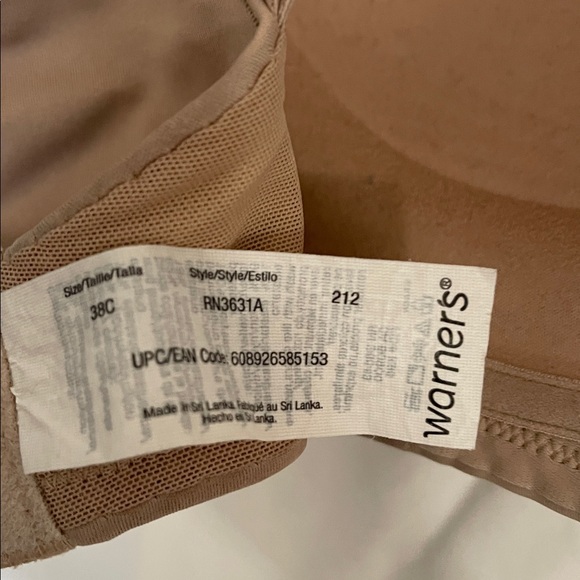 Women's Lace Trim Bra in Tan - Picture 3 of 4